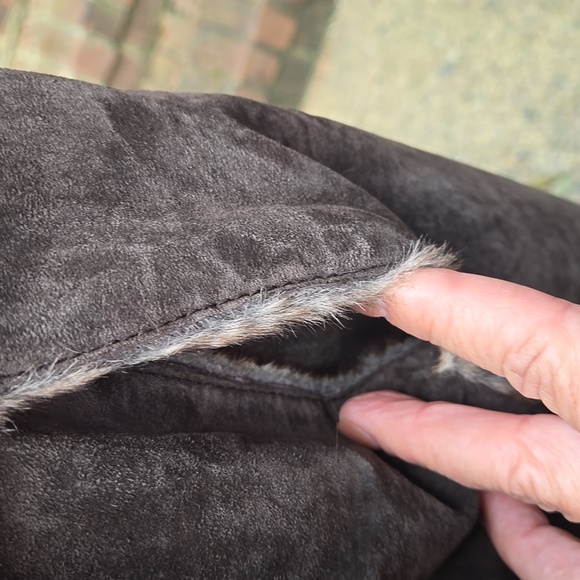 Marvin Richards Suede And Faux Fur Coat - Picture 8 of 14